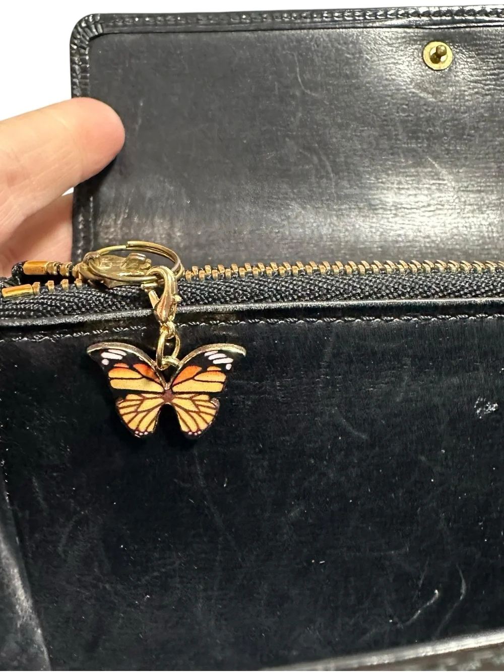 Louis Vuitton Black Epi Leather Sarah Wallet on Chain